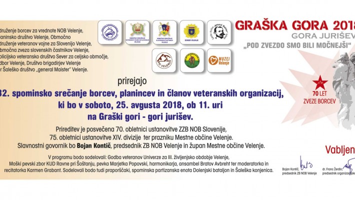 32. spominsko srečanje borcev, planincev in članov veteranskih organizacij