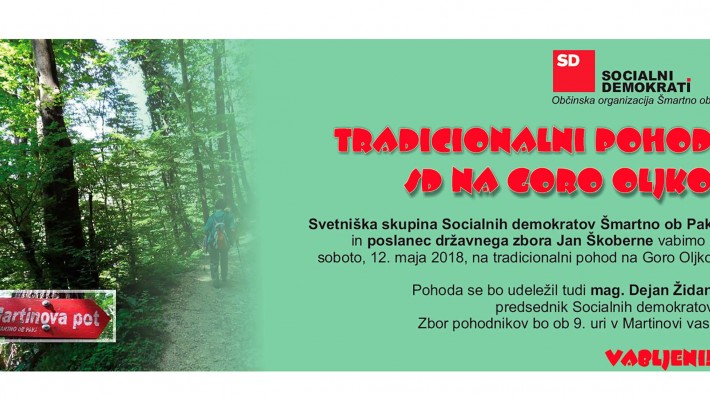 Tradicionalni pohod Socialnih demokratov na Goro Oljko