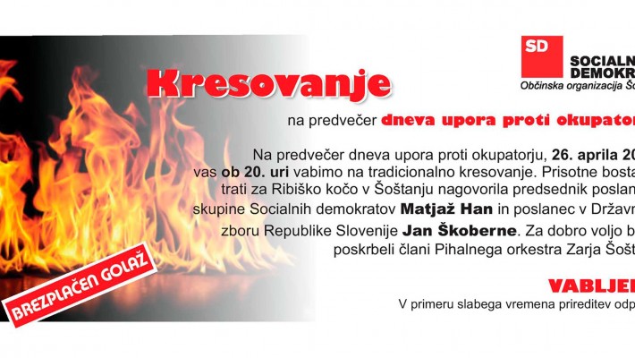 Tradicionalno kresovanje v Šoštanju