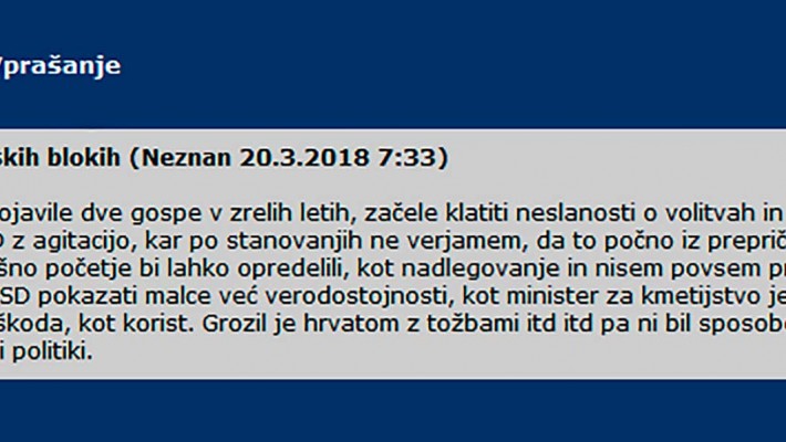 Odziv na diskusijo o predvolilni agitaciji Socialnih demokratov na spletni strani www.velenje.com