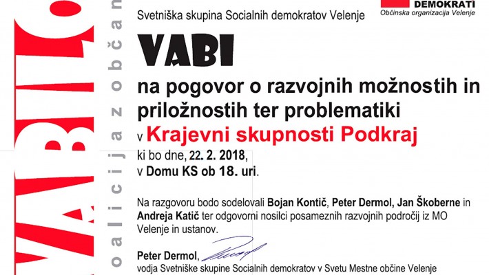 Koalicija z občani - KS Podkraj