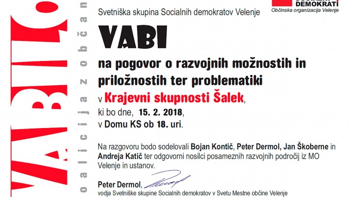 Koalicija z občani - KS Šalek