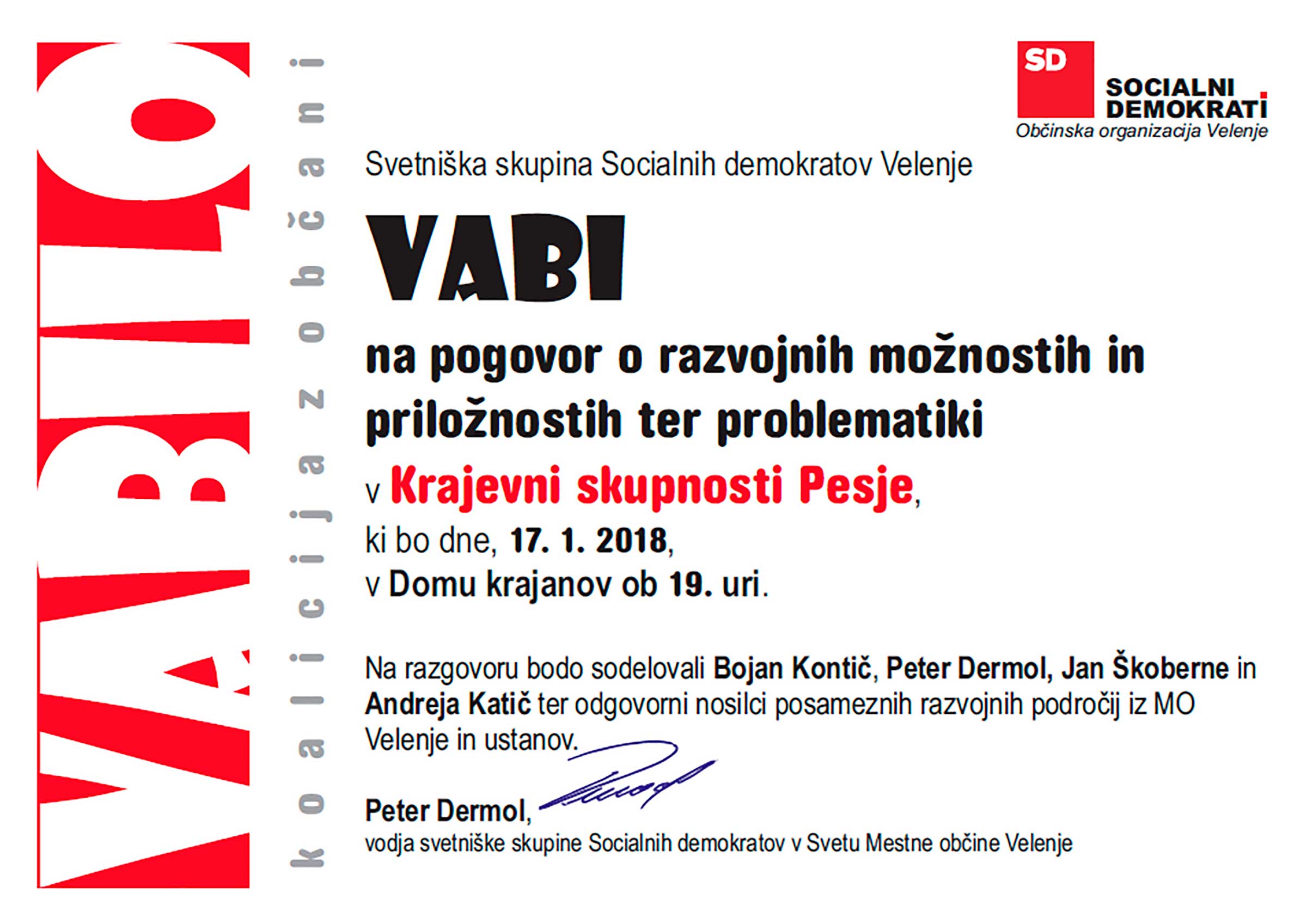 Koalicija z občani - KS Pesje