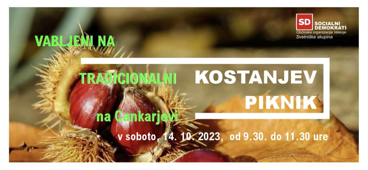 TRADICIONALNI KOSTANJEV PIKNIK SOCIALNIH DEMOKRATOV VELENJE