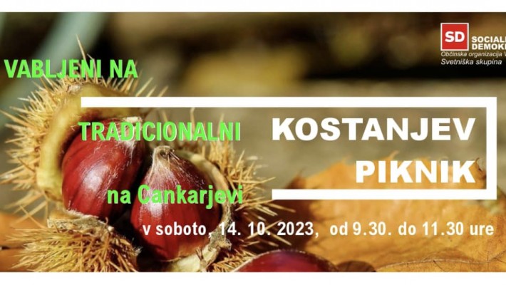 TRADICIONALNI KOSTANJEV PIKNIK SOCIALNIH DEMOKRATOV VELENJE