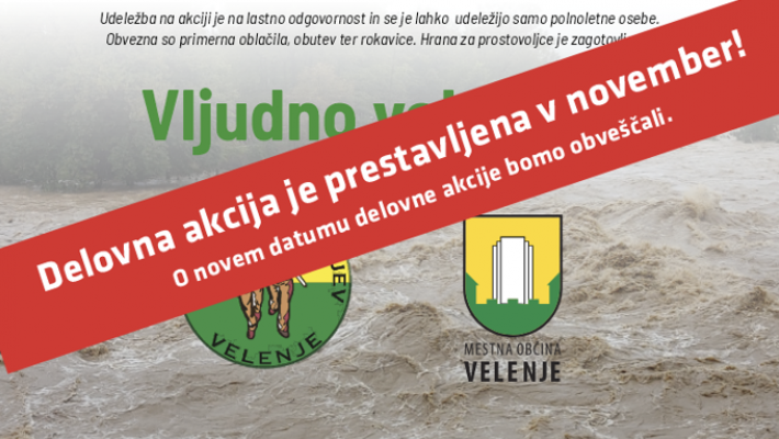 Delovna akcija zaradi slabega vremena prestavljena