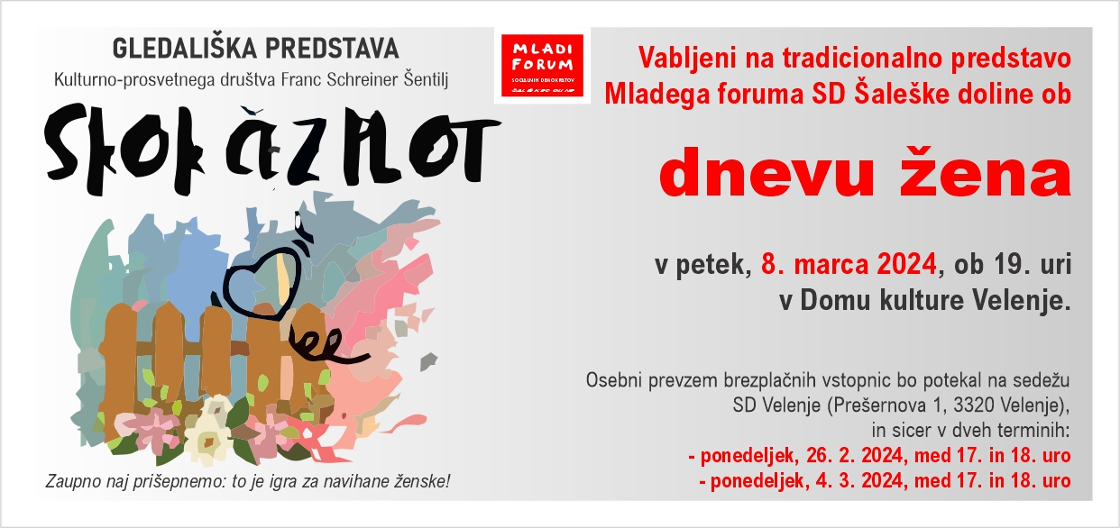 Vabljeni na tradicionalno predstavo ob dnevu žena!