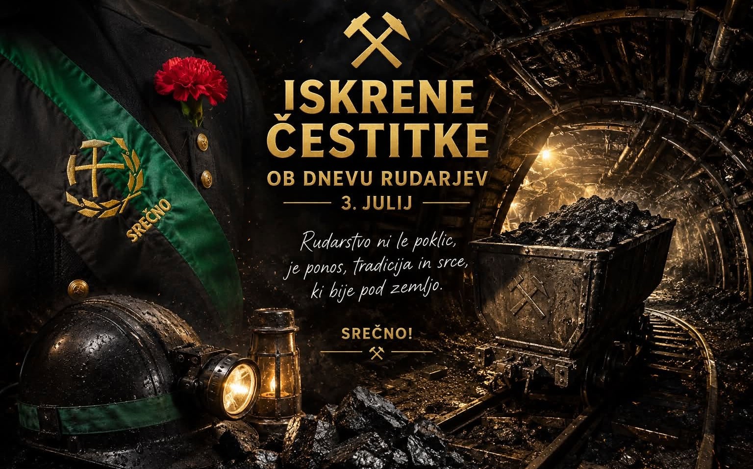 ČESTITAMO OB DNEVU RUDARJEV - 3. JULIJ